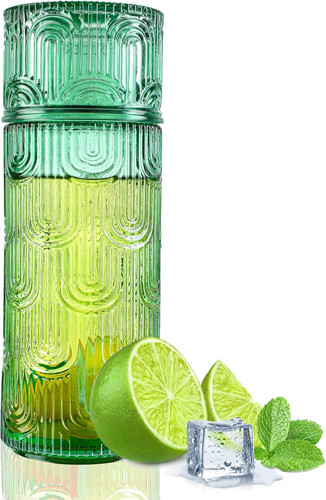 Green bedside water carafe set - green,