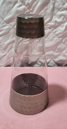 Clear silver bedside - clear/silver,