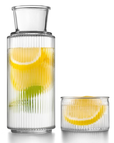 Bedside water carafe - and, glass