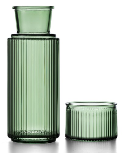 Bedside water carafe and - water,