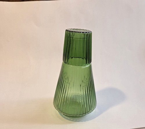 Green bedside water carafe - water,
