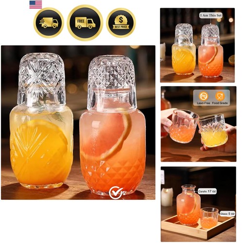 Bedside water carafe - carafe, glass