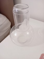 Minimalist Clear Glass Bedside