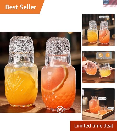 Bedside water carafe and - water,