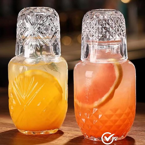 Bedside water carafe glass - &,