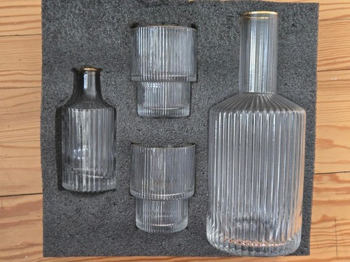 Bedside water carafe and glass - water,